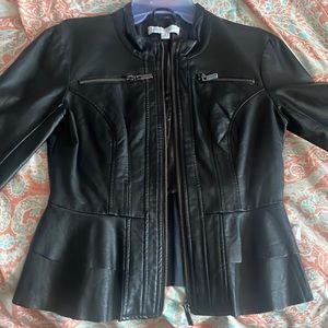New York and company leather jacket never worn .